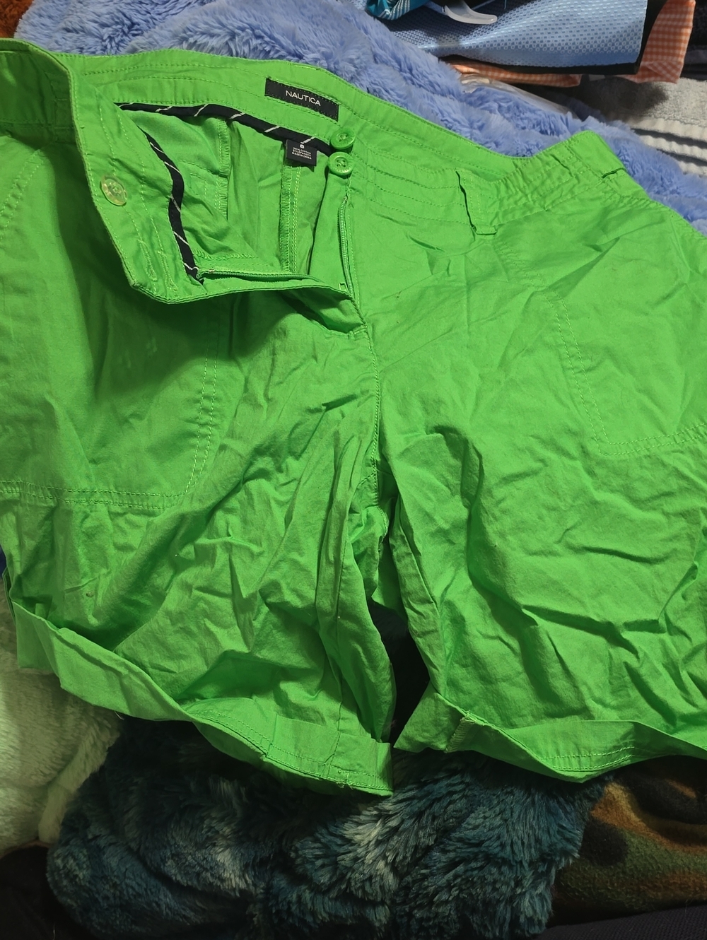 Nautica Neon Green Women's Bermuda Shorts